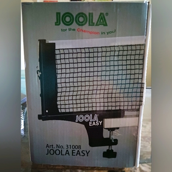 Joola Easy TableTop Ping Pong net with clamps New in Box plus 6 ping pong balls - Picture 2 of 3